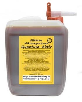 EM Aktiv 5 Liter | Effektive Mikroorganismen | + Fluxx Auslaufhahn DIN 45