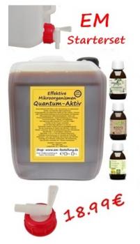 EM Aktiv 5 Liter | Auslaufhahn DIN 45 | 3 Multikraftprodukte je 100ml