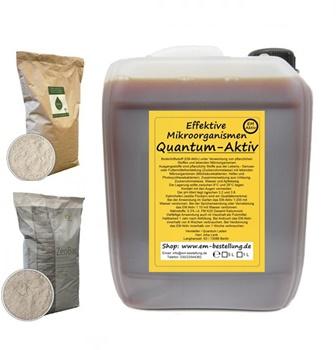 EM Teichsanierung mit EM Aktiv 5L (EMa) EM Pulver 500g und Zeolith/Basalt 500g
