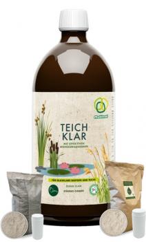 EM Teichklar 1L  EM Keramikpulver 400g Zeolith/Basalt 500g
