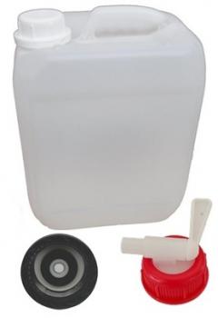 Kanister 3 Liter DIN 45 | Entgasungsdeckel DIN 45 | Hahn DIN 45