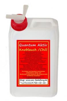 Knoblauch Chili Extrakt | 3 Liter | + Dosierhahn | Effektive Mikroorganismen