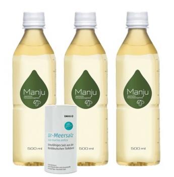 Manju 3 Flaschen 1500ml mit EM Salz von Emiko 200g