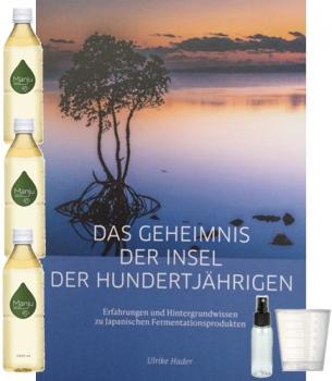 Manju 3 x 500ml mit Buch von Ulrike Hader 120 Seiten Sprühflasche und Messbecher