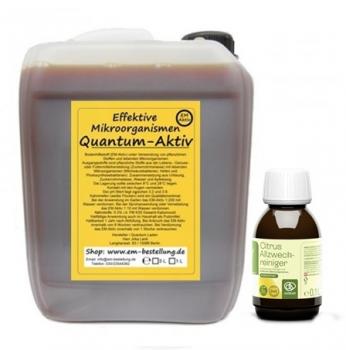 EM Aktiv 5 Liter von Quantum mit 100ml Citrusreiniger Multikraft (September Angebot)