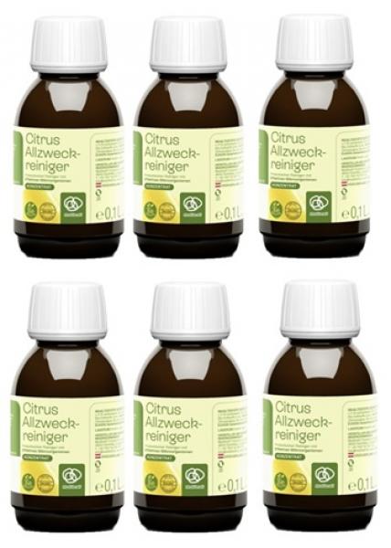 eMC Allzweckreiniger Citrone 600ml | 6x100ml | Preiskracher Mai | Multikraft