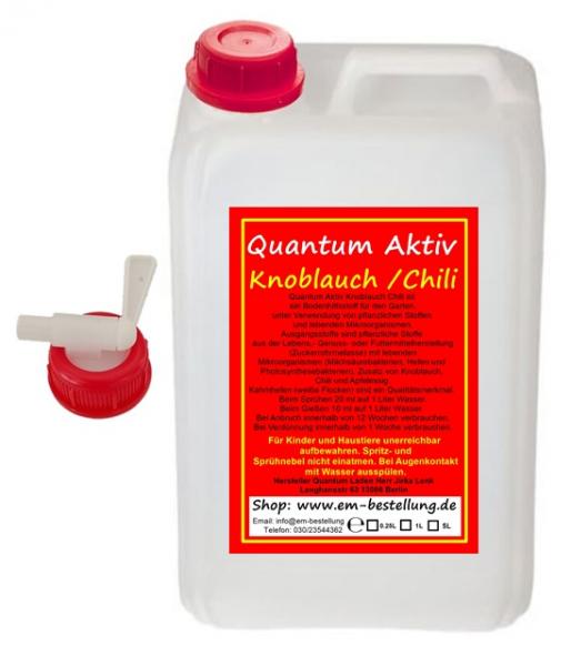 Knoblauch Chili Extrakt | 3 Liter | Mit Dosierhahn | Von Quantum