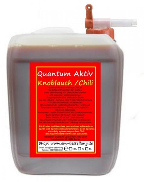 Knoblauch Chili Extrakt | 5 Liter | Effektive Mikroorganismen | + Fluxx Dosierhahn