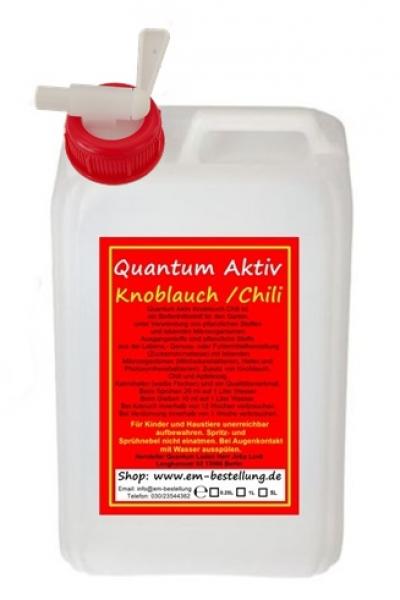 Knoblauch Chili Extrakt | 3 Liter | + Dosierhahn | Effektive Mikroorganismen