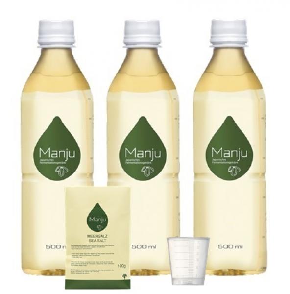 Manju 3 Flaschen 1500ml Manjusalz 100g