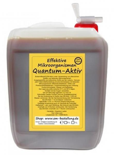 Quantum Aktiv | 5 Liter | Effektive Mikroorganismen | + Basic Auslaufhahn